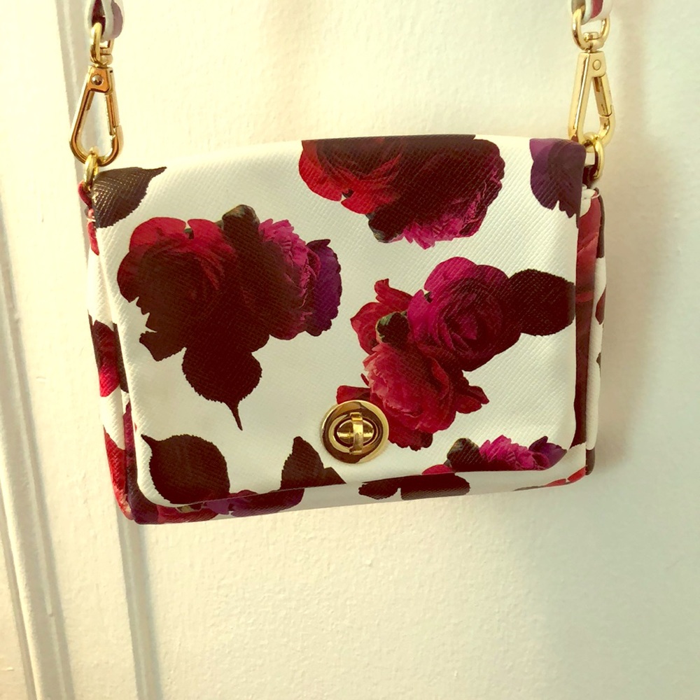 Small floral crossbody/wristlet